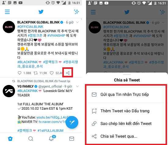 Cách tăng retweet trên Twitter đơn giản