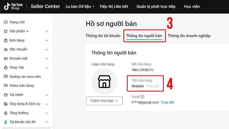 Cách đổi tên Tiktok Shop trong 1 phút
